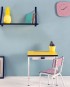 les gambettes horloge louise vieux rose formica pendule retro design
