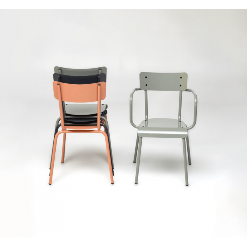Chaise de jardin Sun – Uni Gris Anthracite