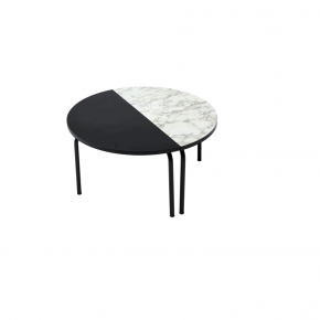 Table basse Paloma - uni Noir Pieds Noirs