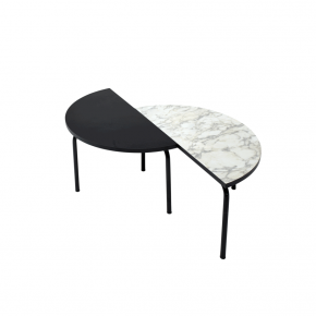 Table basse Paloma - uni Noir Pieds Noirs