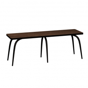 Banc Annie – Assise Imprimé Bois Foncé - Pieds Noirs