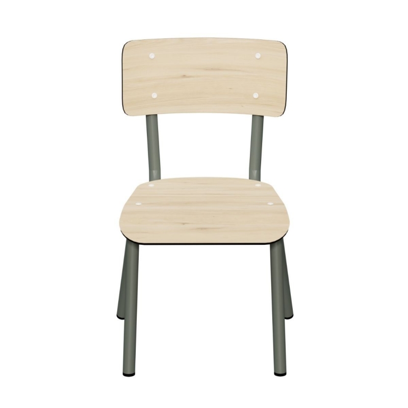 Chaise d’écolier Enfant Little Suzie – uni Bois Clair Pieds Kaki