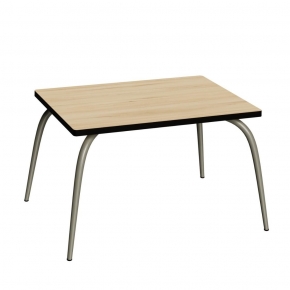 Table de jeux enfants Gaby - uni Bois Clair - Pieds Kaki