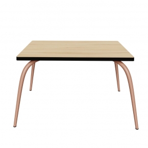 Table de jeux enfants Gaby - uni Bois Clair - Pieds Terracotta