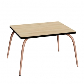 Table de jeux enfants Gaby - uni Bois Clair - Pieds Terracotta