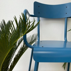 Fauteuil de jardin Sun – Uni Bleu Azur