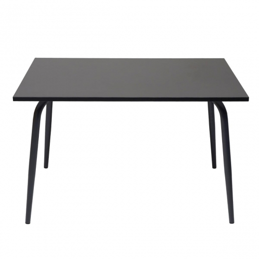 Table de Jardin Sun – uni Gris Anthracite Pieds Anthracite – 120×80