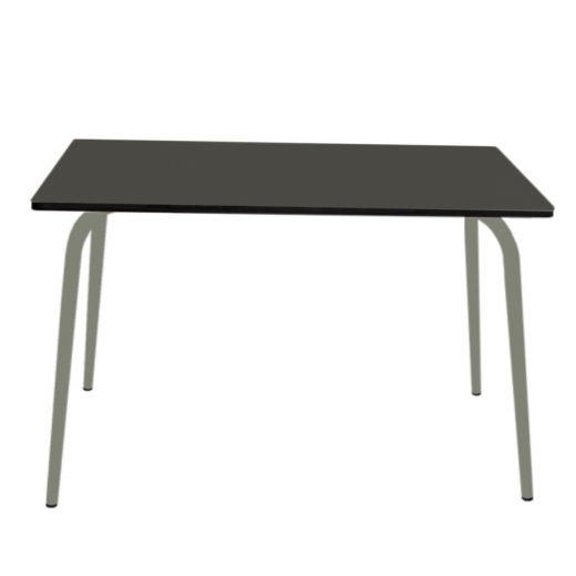 Table de Jardin Sun – uni Gris Anthracite Pieds Kaki – 120×80