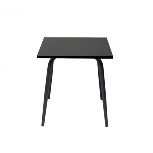 Table de Jardin Sun – Uni Gris Anthracite Pieds Anthracite – 65×65