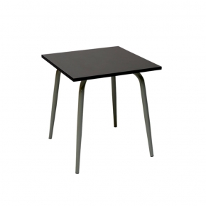 Table de jardin Sun – Uni Gris Anthracite - Pieds Kaki - 65x65