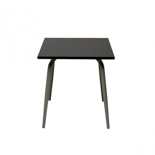 Table de Jardin Sun – Uni Gris Anthracite Pieds Kaki – 65×65