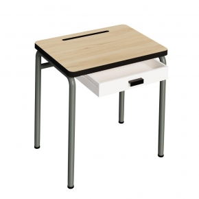 Bureau d’écolier enfant Régine – Uni Bois Clair - Pieds Kaki