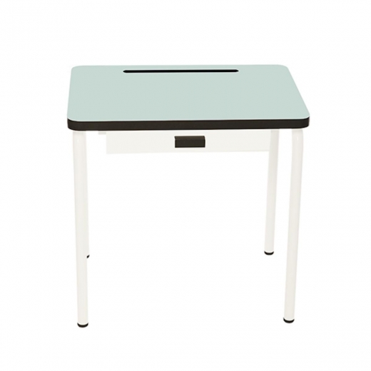 Bureau d’écolier enfant Régine – uni Menthe Pieds Blancs