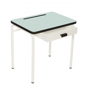 Bureau d’écolier enfant Régine – Uni Menthe - Pieds Blancs