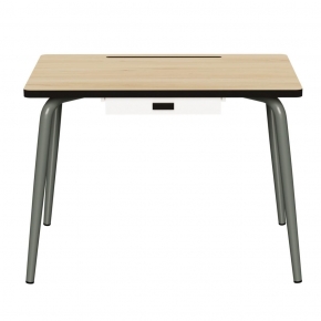 Bureau d’écolier Enfant Romy – uni Bois clair - Pieds Kaki
