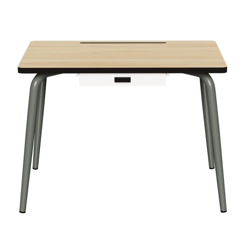 Bureau d’écolier Enfant Romy – uni Bois clair - Pieds Kaki