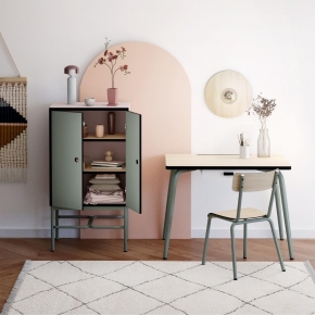 Bureau d’écolier Enfant Romy – uni Bois clair - Pieds Kaki