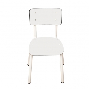 Chaise d’écolier Enfant Little Suzie – uni Blanc Pieds Blancs