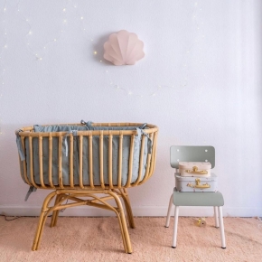 Chaise d’écolier Enfant Little Suzie – uni Kaki Pieds Blancs