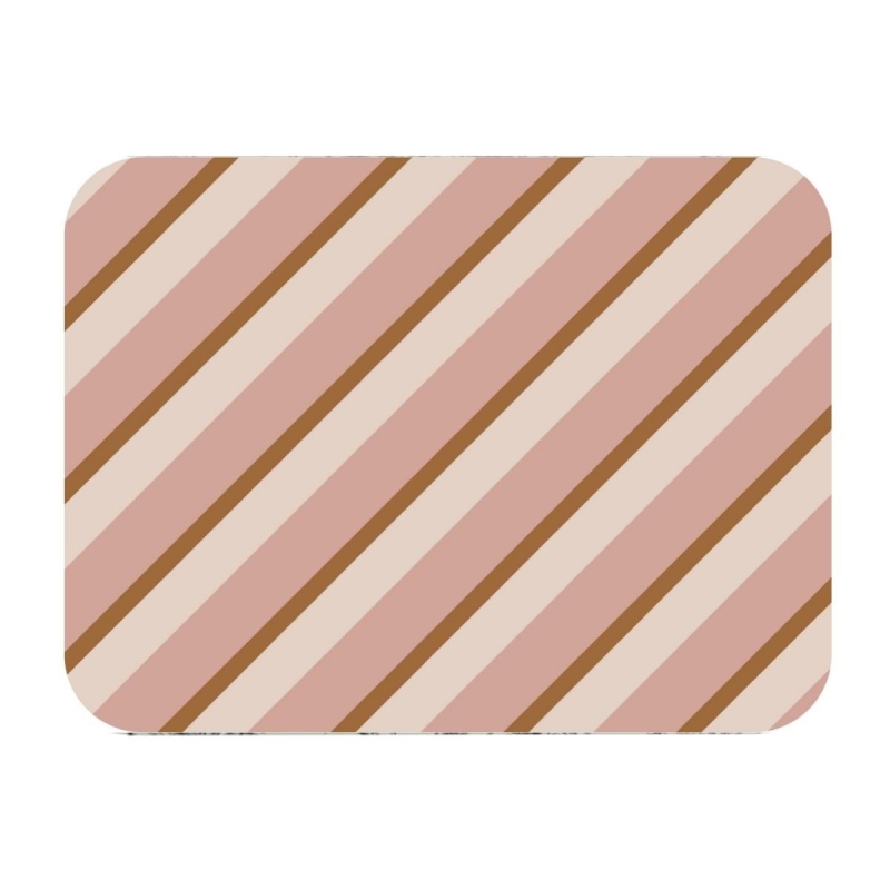 Lot de 4 Sets de Table Lulu en vinyle – Imprimé Rayures