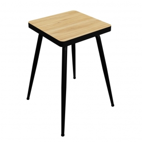 Tabouret Marcel 45 cm – uni Bois Clair - Pieds Noirs