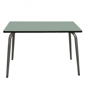 Table Retro Véra 120×70 – uni Kaki Pieds Bruts