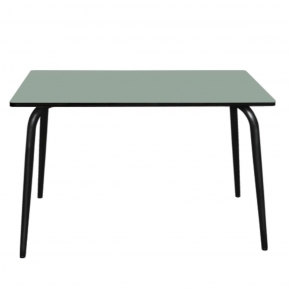 Table Retro Véra 120x70 - uni Kaki pieds noirs