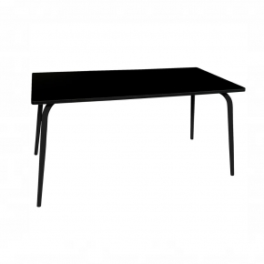 Table Retro Véra 160×80 – uni Noir Pieds Noirs