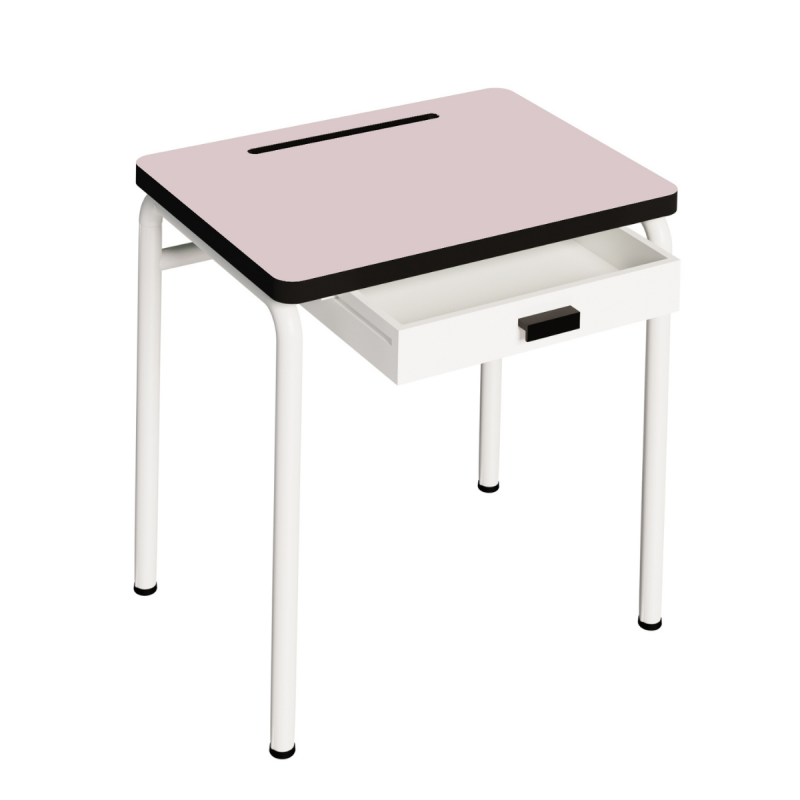 Bureau enfant formica 3-6 ans Régine gris perle