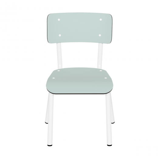 Chaise d’écolier Enfant Little Suzie – uni Menthe Pieds Blancs