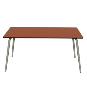 Table de jardin Sun – Uni Paprika - Pieds Kaki - 160x90