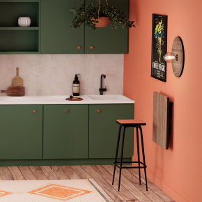 NEW - Table rabattable - Uni Bois Clair