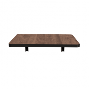 Table rabattable - Stratifié Uni Bois Foncé