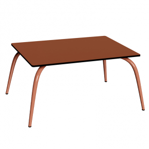 Table Basse Sun – Uni Paprika - Pieds Terracotta