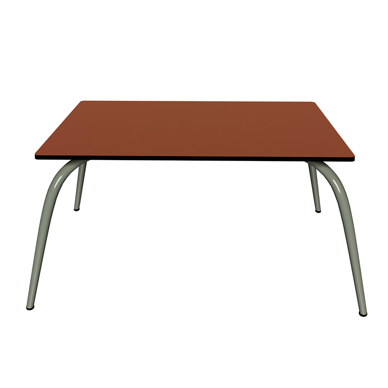 Table Basse Sun – Uni Paprika - Pieds Kaki