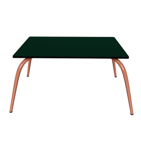 Table Basse Sun – Uni Vert Sapin - Pieds Terracotta