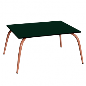 Table Basse Sun – Uni Vert Sapin - Pieds Terracotta