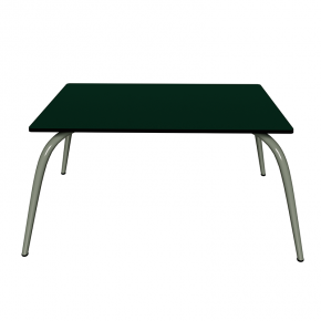 Table Basse Sun – Uni Vert Sapin - Pieds Kaki