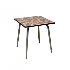 Table de jardin Sun – Imprimé Fleurs d’Automne - Pieds Kaki - 65x65