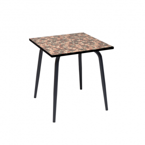 Table de jardin Sun – Imprimé Fleurs d’Automne - Pieds Anthracite - 65x65