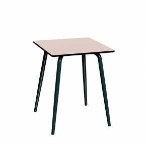 Table de jardin Sun – Uni Rose - Pieds Gris Anthracite - 65x65