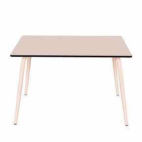 Table de jardin Sun – Uni Rose - Pieds Rose Poudré - 120x80