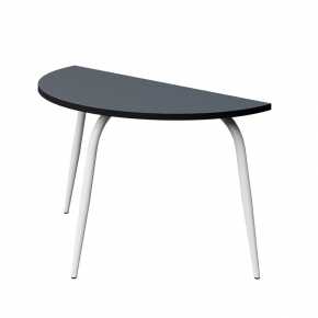 Table Demi-Lune Paloma H75cm - uni Gris Bleu - Pieds Blancs