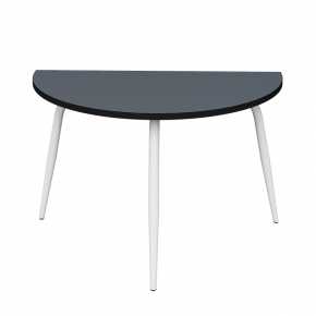 Table Demi-Lune Paloma H75cm - uni Gris Bleu - Pieds Blancs