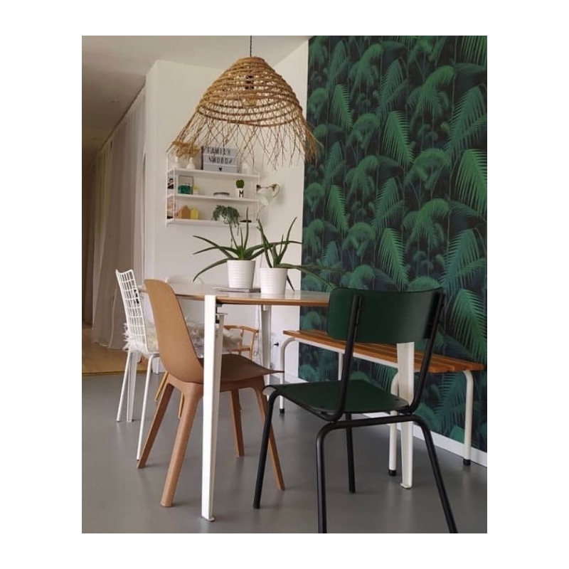 Chaise d’écolier Adulte Suzie – uni Vert Forêt Pieds Noirs