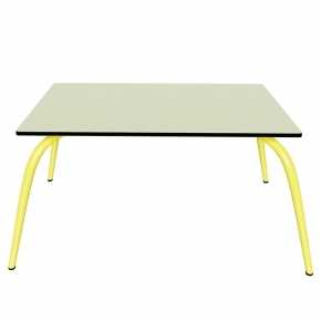 Table Basse Sun – Uni Menthe - Pieds Jaune Citron