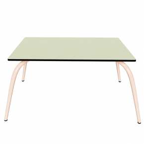 Table Basse Sun – Uni Menthe - Pieds Rose Poudré