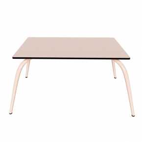 Table Basse Sun – Uni Rose Poudré - Pieds Rose Poudré