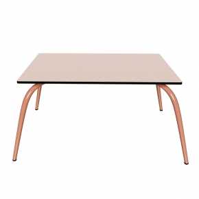 Table Basse Sun – Uni Rose Poudré - Pieds Terracotta