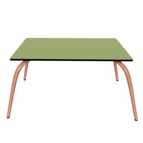 Table Basse Sun – Uni Vert Tilleul - Pieds Terracotta